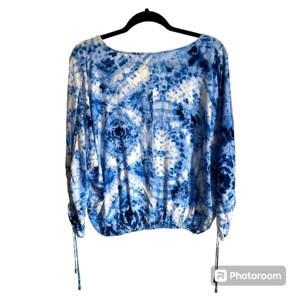 LOVESTITCH Claudia boho tie-dye top women’s size Large - Picture 4 of 5